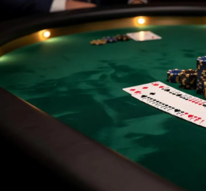 Premium poker table setup in an Australian venue