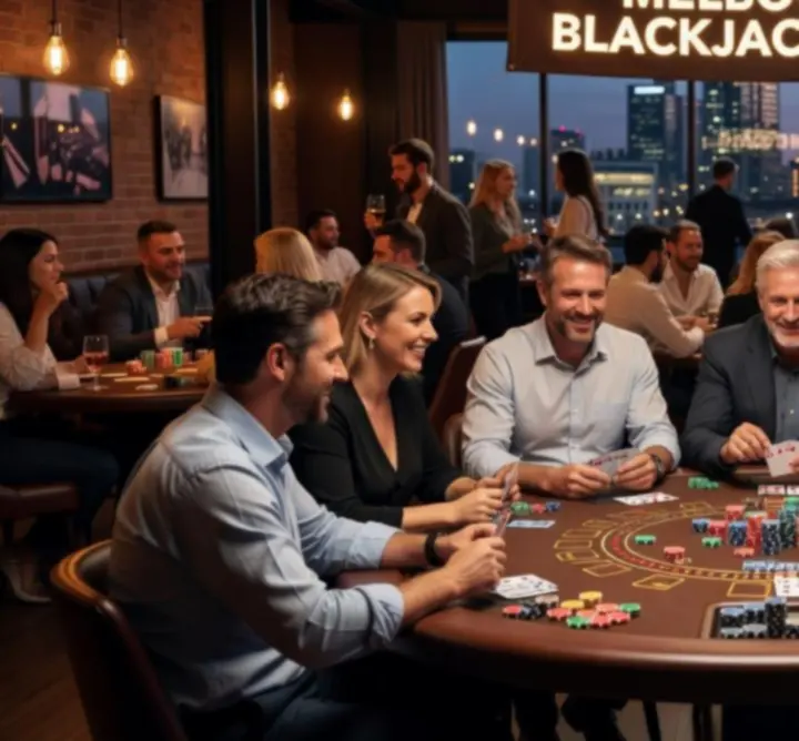 Social card game gathering in Australia with players enjoying a night out
